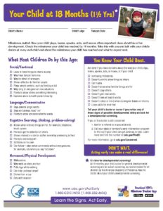 CDC_-LTSAE-Checklists-with-Tips-18months-P | Sunshine Pediatric Clinic